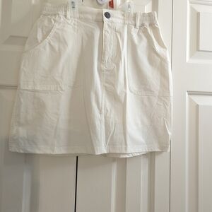 Baleaf Golf Skort Skirt Womens S White Pockets Stretch Tennis Lightweight Short.